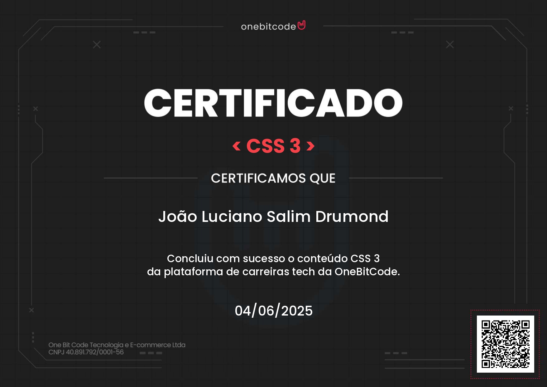 certificado CSS