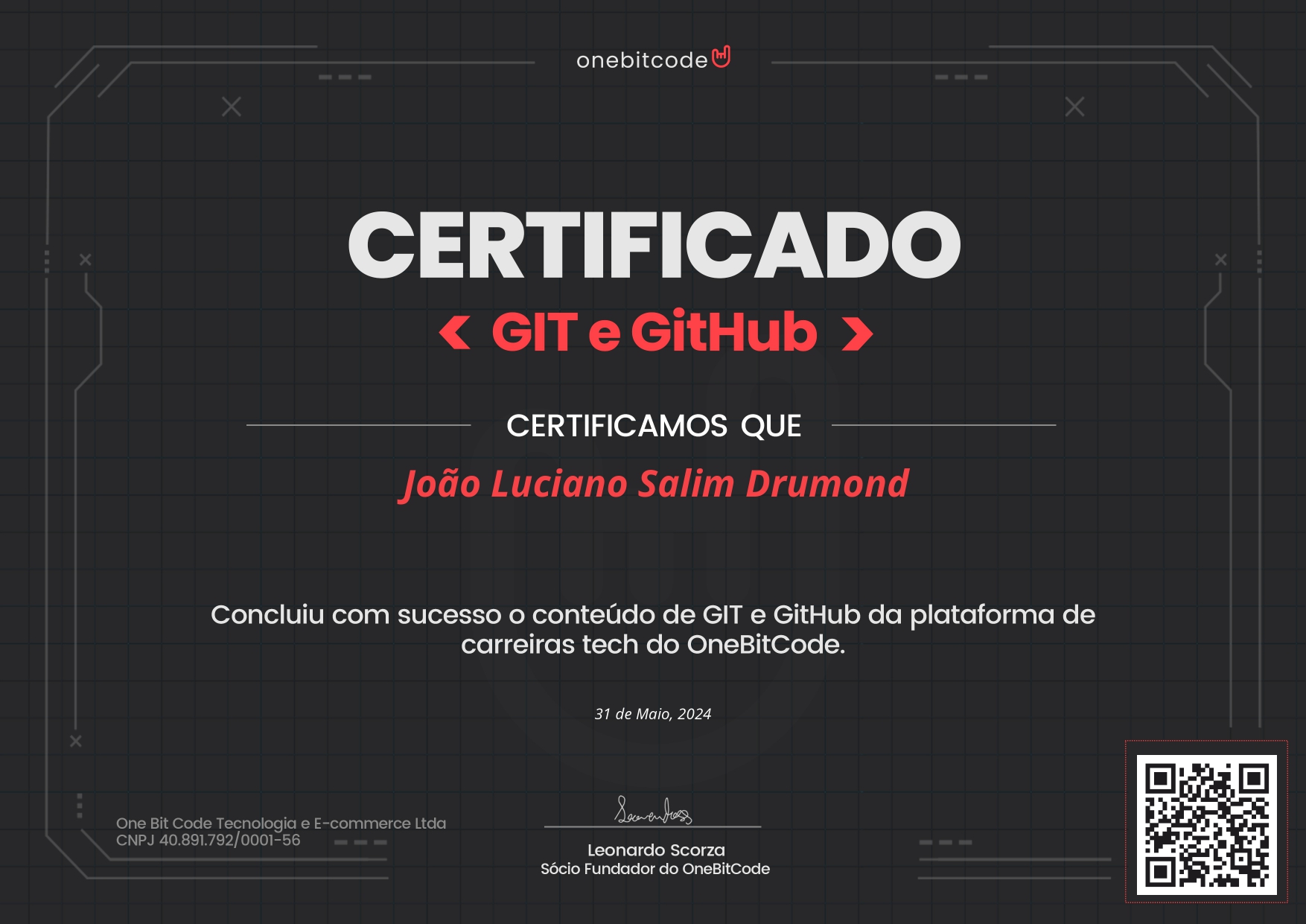 certificado GIT e GitHub