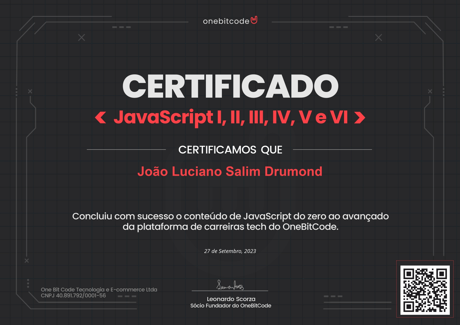 certificado JavaScript